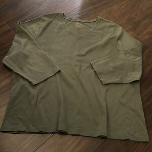 Women's L.L.Bean Cotton Three-Quarter-Sleeve T-Shirt